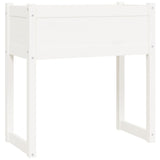 Planter White 78x40x81 cm Solid Wood Pine 822133