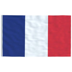 France Flag and Pole 6.23 m Aluminium 3147093