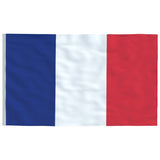 France Flag and Pole 6.23 m Aluminium 3147093