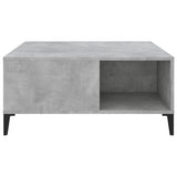 Coffee Table Concrete Grey 80x80x36.5 cm Engineered Wood 821104