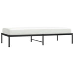 Metal Bed Frame without Mattress Black 90x190cm 350838