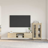 TV Cabinet Set FLORIN 3 pcs Sonoma Oak Engineered Wood 3397936