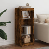 Sideboard with LED Lights Smoked Oak 41x37x100 cm 836732