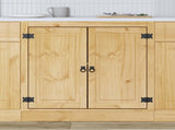Cabinet SKI Honey Brown 80 x 46 x 81.5 cm Solid Pine Wood 42007563