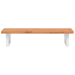 ZNTS Basin Shelf Wall Mounted Steel and Solid Wood Beech 3302364