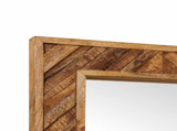 Mirror Wall-mounted with Mirror Brown 70 x 50 x 3 cm Glass 4018947