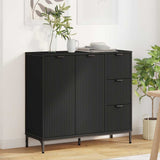 Sideboard Black 89.5 x 33 x 82 cm Engineered Wood 883455