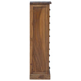 Chest of Drawers Natural 35 x 30 x 110 cm Solid Teak Wood 42017961