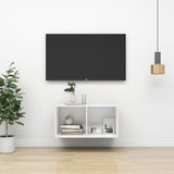 Wall-mounted TV Cabinet White 37x37x72 cm Engineered Wood 805471