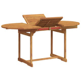 7 Piece Garden Dining Set Solid Wood Acacia and Textilene 3279281