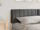 Upholstered Headboard with Headboard Brown and Dark Grey 160 cm 880169