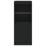 Sideboard Black Engineered wood, Glass Medium Sideboard 836687