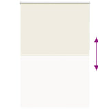 Roller Blind Blackout Off White 155x230 cm Fabric Width 151.6 cm Polyester 4011737