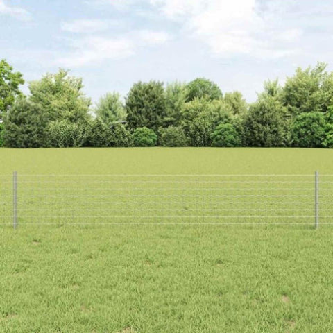 Fence Posts 22 pcs Silver Galvanised steel 3335946