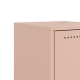 Bedside Cabinet Pink 36x39x78 cm Steel 846580
