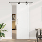 Sliding Door ORKDAL White 83 x 232 cm Solid Pine Wood 3445545