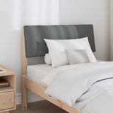 Upholstered Headboard Dark Grey 80 cm Solid Pine Wood 879145