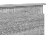 Headboard with Headboard Grey Sonoma 200 cm Engineered Wood 887422