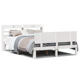 Bed Frame with Headboard without Mattress White 140x190 cm 3306820