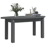 Coffee Table Grey 80x40x35 cm Solid Wood Pine 822349