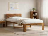 Single Bed Frame with Headboard ROSTOCK Natural 80 x 200 cm 903369