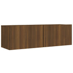 ZNTS 8 Piece TV Cabinet Set Brown Oak Engineered Wood 3114229