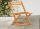 Folding Bistro Chairs 4 pcs Solid Wood Acacia 3216305