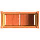 Garden Planter with Legs Wax Brown 70x31x70 cm Solid Wood Pine 837558