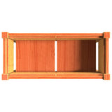 Garden Planter with Legs Wax Brown 70x31x70 cm Solid Wood Pine 837558