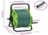 Free Standing Green Hose Reel with 20 m Hose PVC 3281514