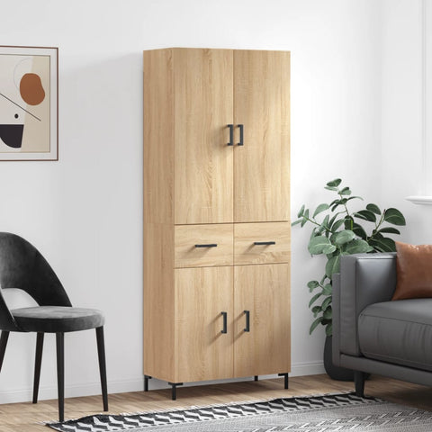 Highboard Sonoma Oak 69.5x34x180 cm Engineered Wood 3198148