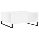 Coffee Table White 80x80x36.5 cm Engineered Wood 830788