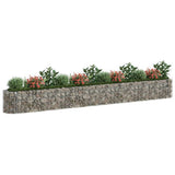 152029 Gabion Raised Bed Galvanised Iron 470x50x50 cm