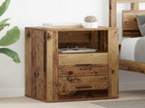 Bedside Cabinet Old Wood 35 x 50 x 60 cm Engineered Wood 881078