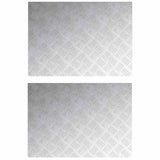 Stair Tread Rectangular 2 pcs Silver 70 x 50 cm Aluminium 4104351
