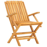Garden Dining Set Natural wooden colour Solid teak wood Medium 3155028