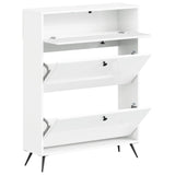 Shoe Cabinet BREDA 78 x 24 x 103 cm Engineered Wood 897539