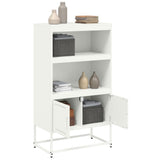 Highboard White 68.5x38.5x123.5 cm Steel 846505
