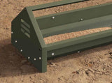 Chicken Feeding Trough Olive Green 108 x 20.5 x 20 cm 874613