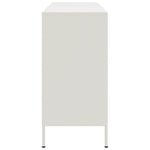 ZNTS Sideboard White 100.5x39x79 cm Steel 843029