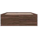 Bed Frame without Mattress Brown Oak 140x200 cm 3280929