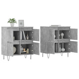 Sideboards 2 pcs Concrete Grey Engineered Wood 3190177