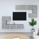 Wall-mounted TV Cabinet Grey Sonoma Engineered Wood 3114588