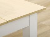 Dining Table for 4 to 6, 120L x 70W x 75Hcm, Modern Kitchen Table with Wood Effect Tabletop, Thick T3398P343531