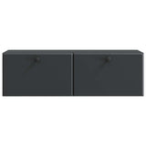 Wall-Mounted TV Cabinet 98 x 31 x 30 cm Black Engineered Wood 899236