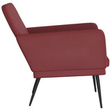 Armchair Wine Red 61x78x80 cm Faux Leather 351396