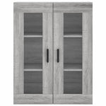 Highboard Grey Sonoma 69.5x34x180 cm Engineered Wood 3198287