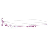 Bathroom Countertop 60x40x2.5 cm Solid Wood Beech 356003