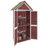 Garden Tool Shed Mocha 89x52,5x175 cm Solid Wood Pine 172245