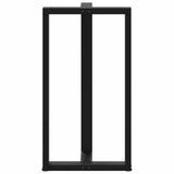 ZNTS Bar Table Legs T-Shaped 2 pcs Black 60x35x cm Steel 4013104